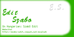 edit szabo business card