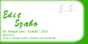 edit szabo business card